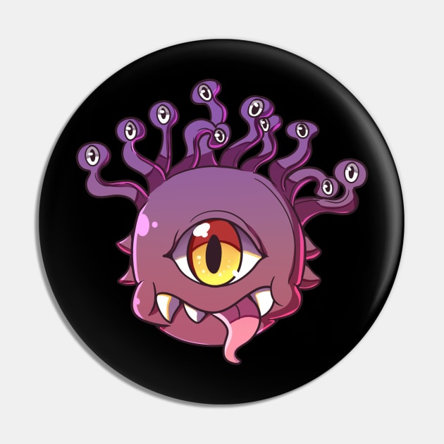 Cute Beholder Pin by Necropolis by Night