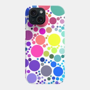 Multicolored Polka Dots Pattern Design Phone Case