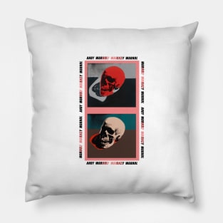 Andy Warhol Skull Art Pillow