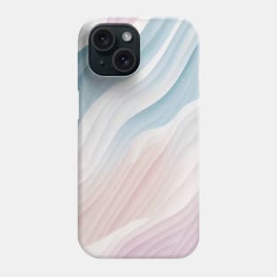 Pattern Flat Illustration Bright Isometric Pastel Colored Waves Phone Case