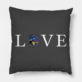 LOVE white graphx Pillow