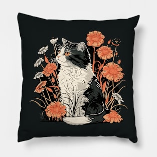 Blooming Purrfection Pillow