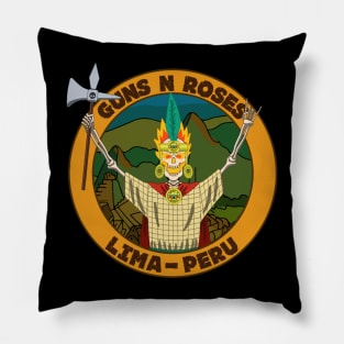 fanart banda de rock con fuego en la cabeza Pillow