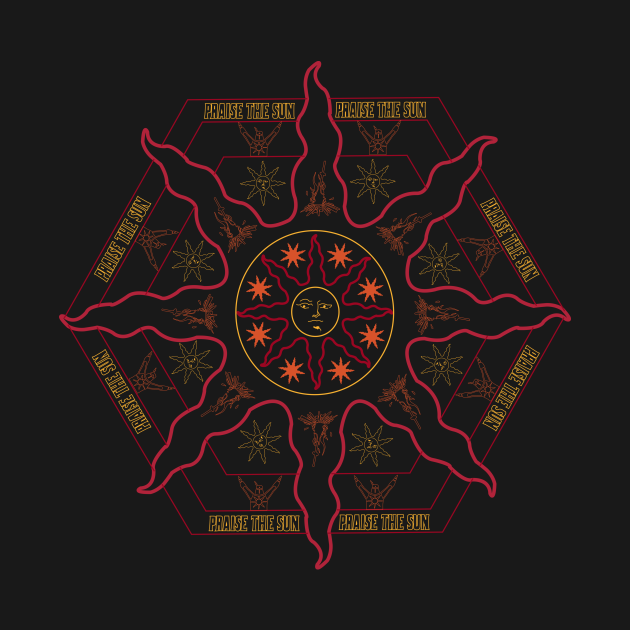 Discover Solar Mandala - Dark Souls - T-Shirt