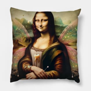 Mona Lisa Tooth Fairy Magic Tee - National Tooth Fairy Day Exclusive Pillow