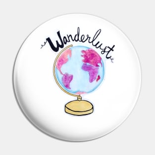Wanderlust traveller's Globe Pin