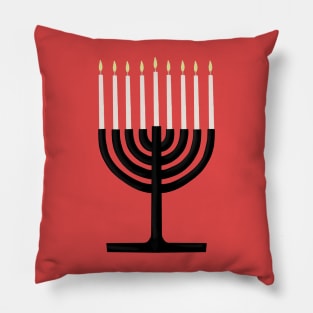 Chanukiah Jewish Holiday of Hanukkah Menorah Pillow