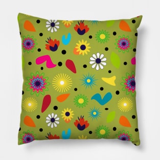 Folkish flowers Pillow