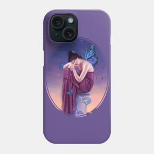 Sunset Blue Monarch Butterfly Fairy Phone Case