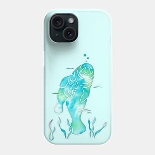 Aqua River Manatees Phone Case