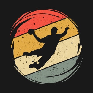 Handball Player Vintage Men Boys Handball Sports T-Shirt