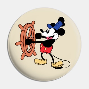 Steamboat Willie - Classic Cartoon Pin