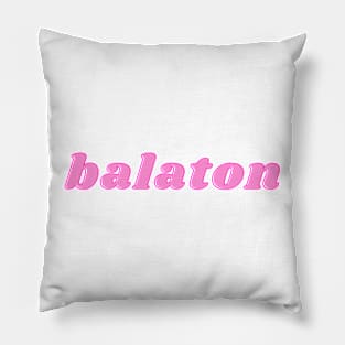 Balaton - pink design Pillow