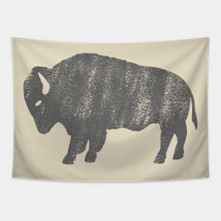 Distressed Buffalo American Bison Tapestry
