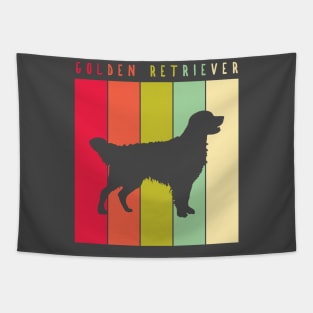 Retro Vintage Golden Retriever Tapestry