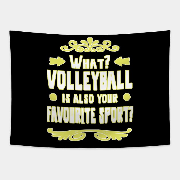 Volleyball beach volleyball double girls Tapestry by FindYourFavouriteDesign