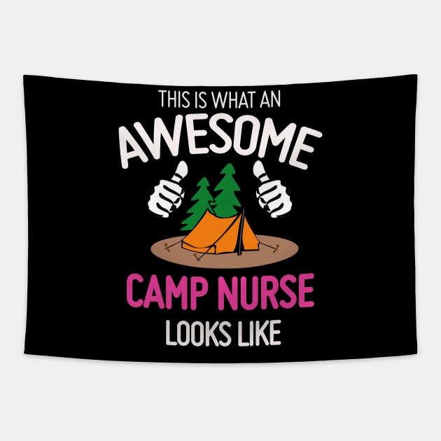 What An Awesome Camp Nurse Looks Like Tapestry by theperfectpresents