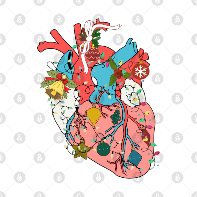 Cardiac Nurse Christmas a Anatomy Cardiology Heart by alcoshirts