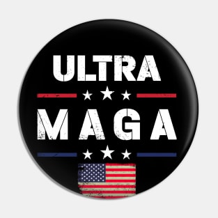 Ultra Maga Proud Ultra-Maga American Flag Pin