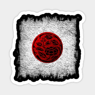 Japanese Rising Sun Design Magnet