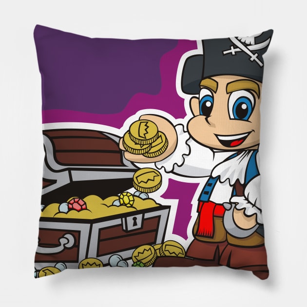 Little Pirate Treasure Pillow by MBK