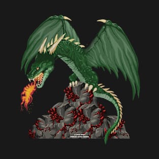 Green Dragon Fantasy Novelty Gift T-Shirt