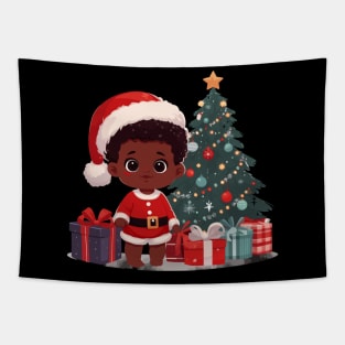 Afrocentric Baby Christmas Tapestry