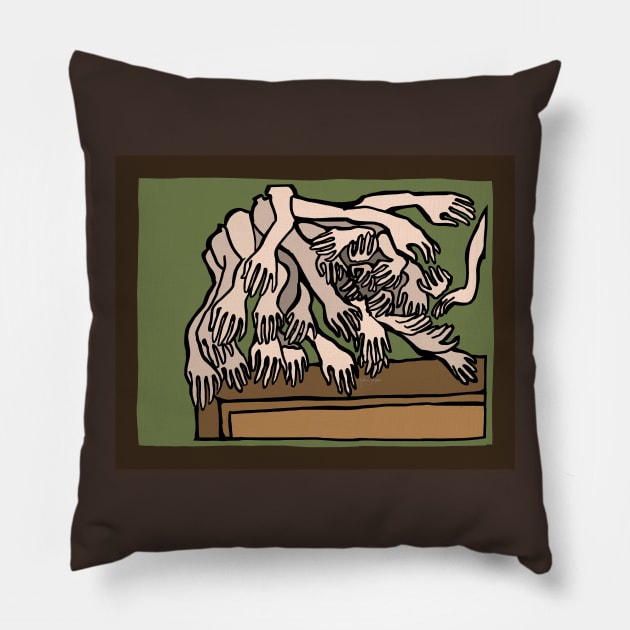 Mannequin Hands Pillow by JSnipe