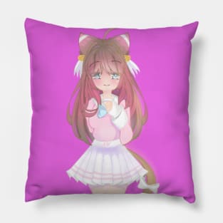 Chibi-doll-color Pillow