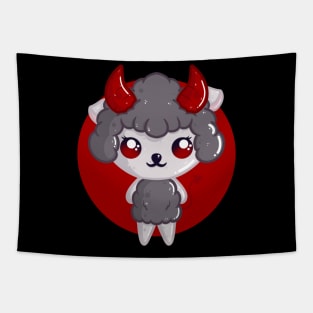 Cute Little Devil Sheep Tapestry