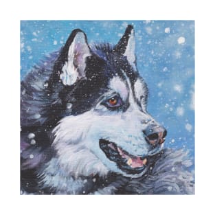 Siberian Husky Fine Art Painting T-Shirt