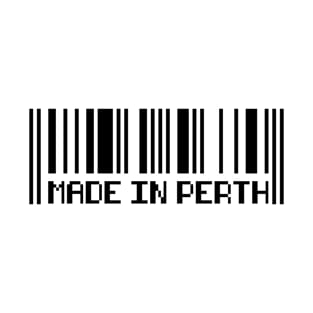 Made in Perth city barcode Australia T-Shirt