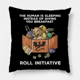 RPG Pen and Paper PnP Cat Roleplaying Cats Meme DM Gift Idea Pillow