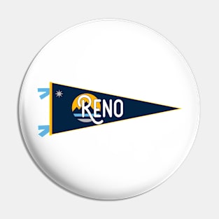 Reno Flag Pennant Pin