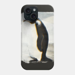 Penguin Painting Glitch Phone Case