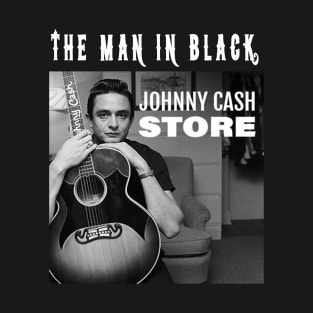 johnny cash store The Man in Black Graphic Tee song Poster vintage design, Singer TShirt Sweatshirt T-shirt LTL12 T-Shirt T-Shirt