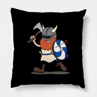 Viking Berserker Cartoon Pillow