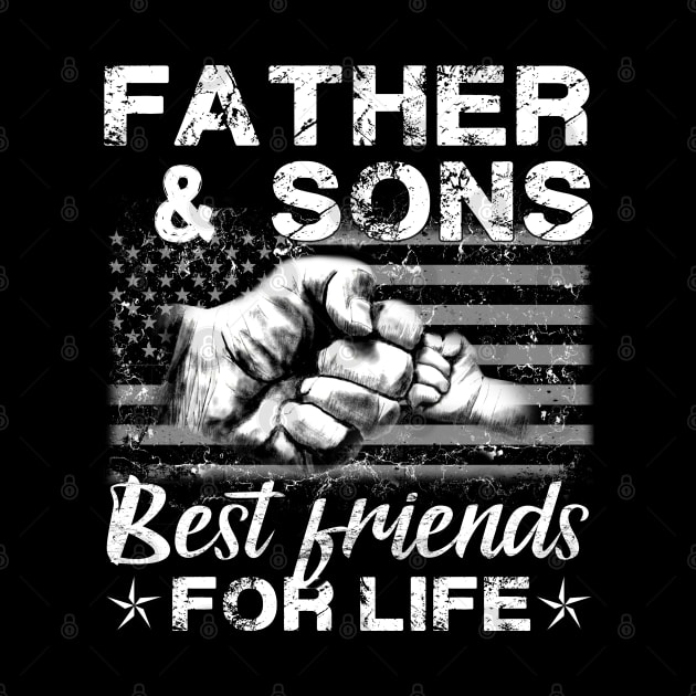 Father and Sons Best Friends for Life Family Matching Family by Otis Patrick