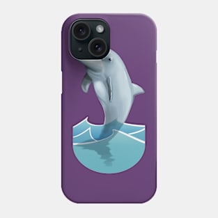 Beautiful Dolphin Jumping from Water Phone Case