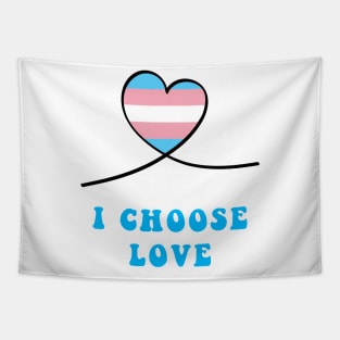 Pride heart I choose love Tapestry