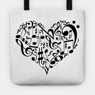 Music heart Tote