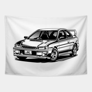 EUROBEAT INTENSIFIES - WRX STI Coupe Type R Version GC8F full-body version Tapestry