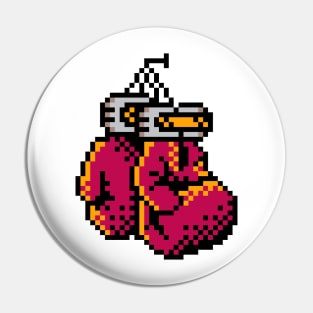 Boxing Gloves Pixel Art Pin