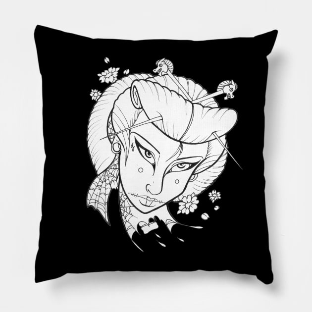 Geisha Pillow by Erin Chance