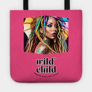 Wild Child embrace unruliness within (dreads and tattoos) Tote