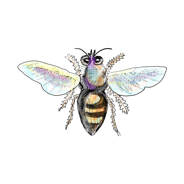 Worker Bee Sketch by AntiqueImages