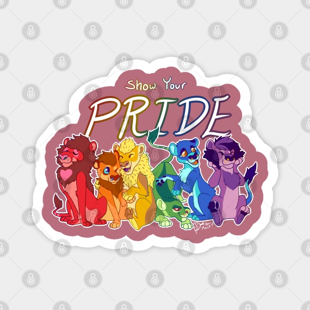 Pride Lions Magnet by BerryMeat