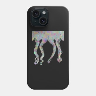 Weird rainbow octopus - pink Phone Case