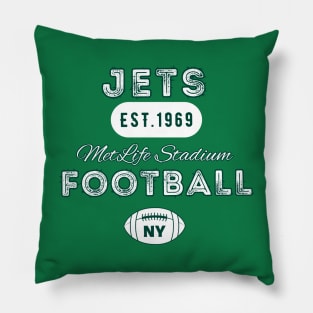 New York Football Jets Vintage Style Pillow