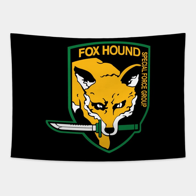 Metal Gear Solid - Fox Hound SFG Emblem Tapestry by JHughesArt